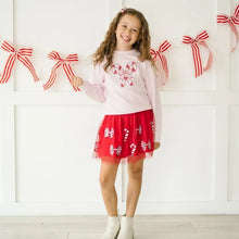 Load image into Gallery viewer, Kids Candy Cane Patch Christmas Sweatshirt