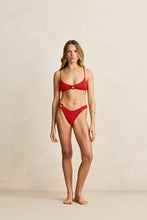 Load image into Gallery viewer, Gigi Ring Front Trilette Top Red