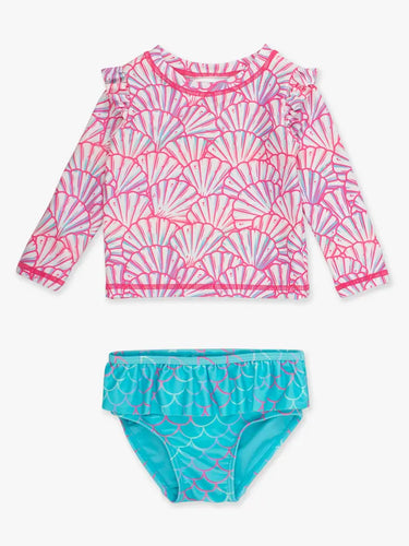 Girls Pink Magical Mermaids Flutter Long Sleeve