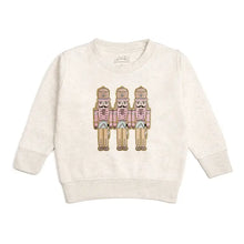 Load image into Gallery viewer, Kids Pastel Nutcracker Patch Christmas Sweatshirt