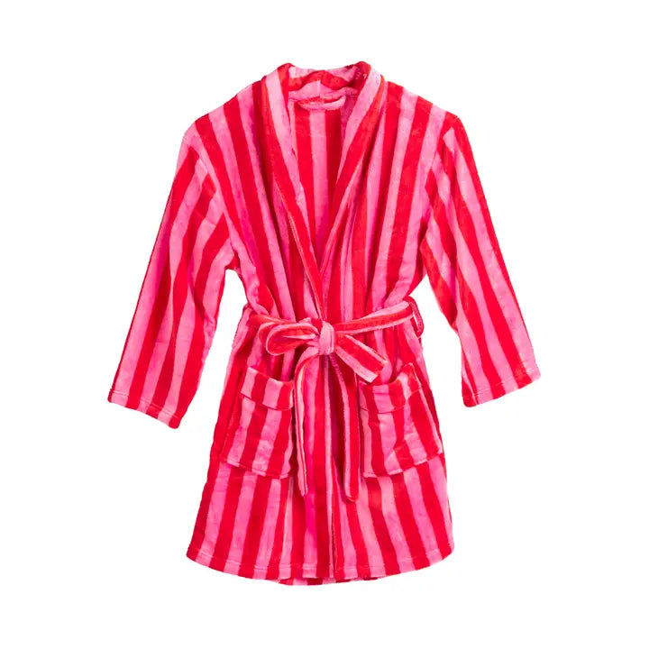 Red Felicity Stripe Robe