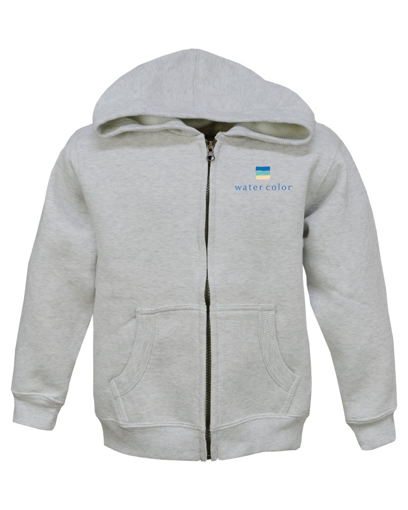 Youth Grey Heavyweight Zip Hoodie