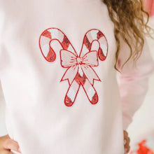 Load image into Gallery viewer, Kids Candy Cane Patch Christmas Sweatshirt
