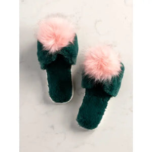 Amor Slippers Green