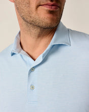 Load image into Gallery viewer, Gulf Blue Performance Jersey Polo - Lyndonn Stripe