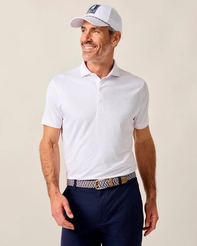 White Performance Jersey Polo - Pete