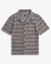 Load image into Gallery viewer, Boys Grey Terry Resort Shirt