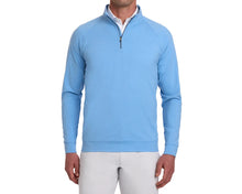 Load image into Gallery viewer, The Westland Quarter-Zip: Heathered Vista Blue