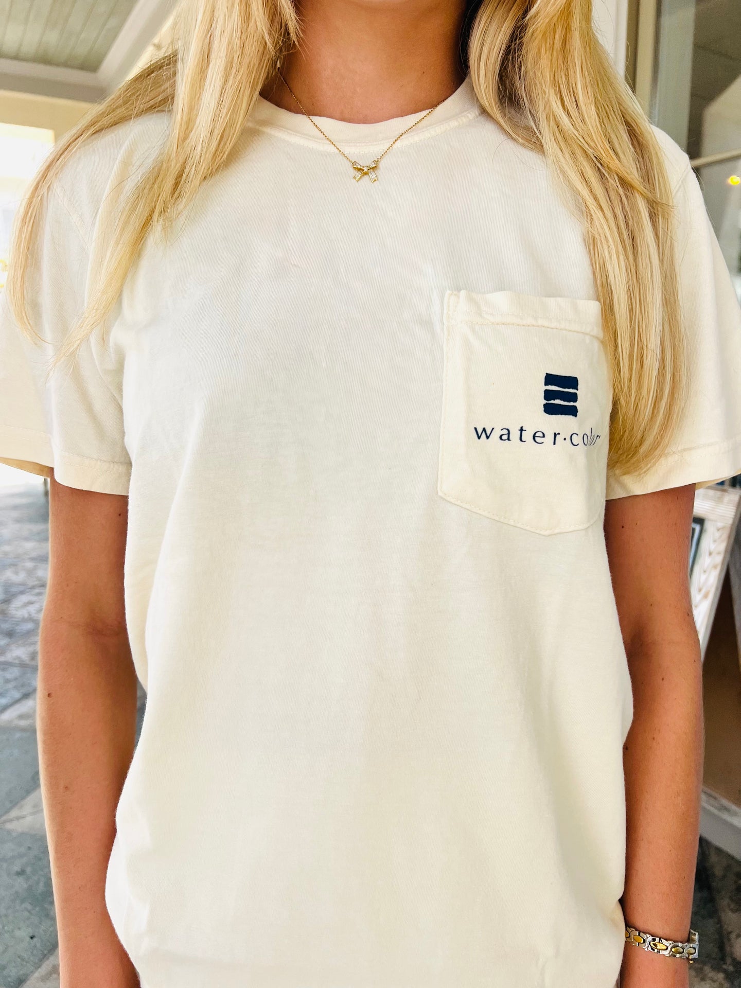 Ivory Unisex Pocket Tee