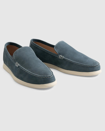 Navy Malibu Moccasin
