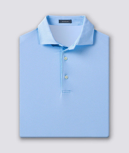 Luxe Blue Lennon Performance Polo