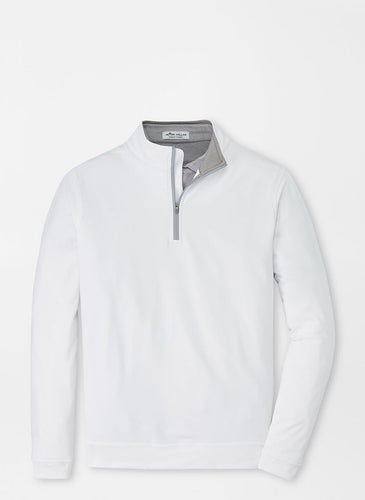 White Perth 1/4 Zip