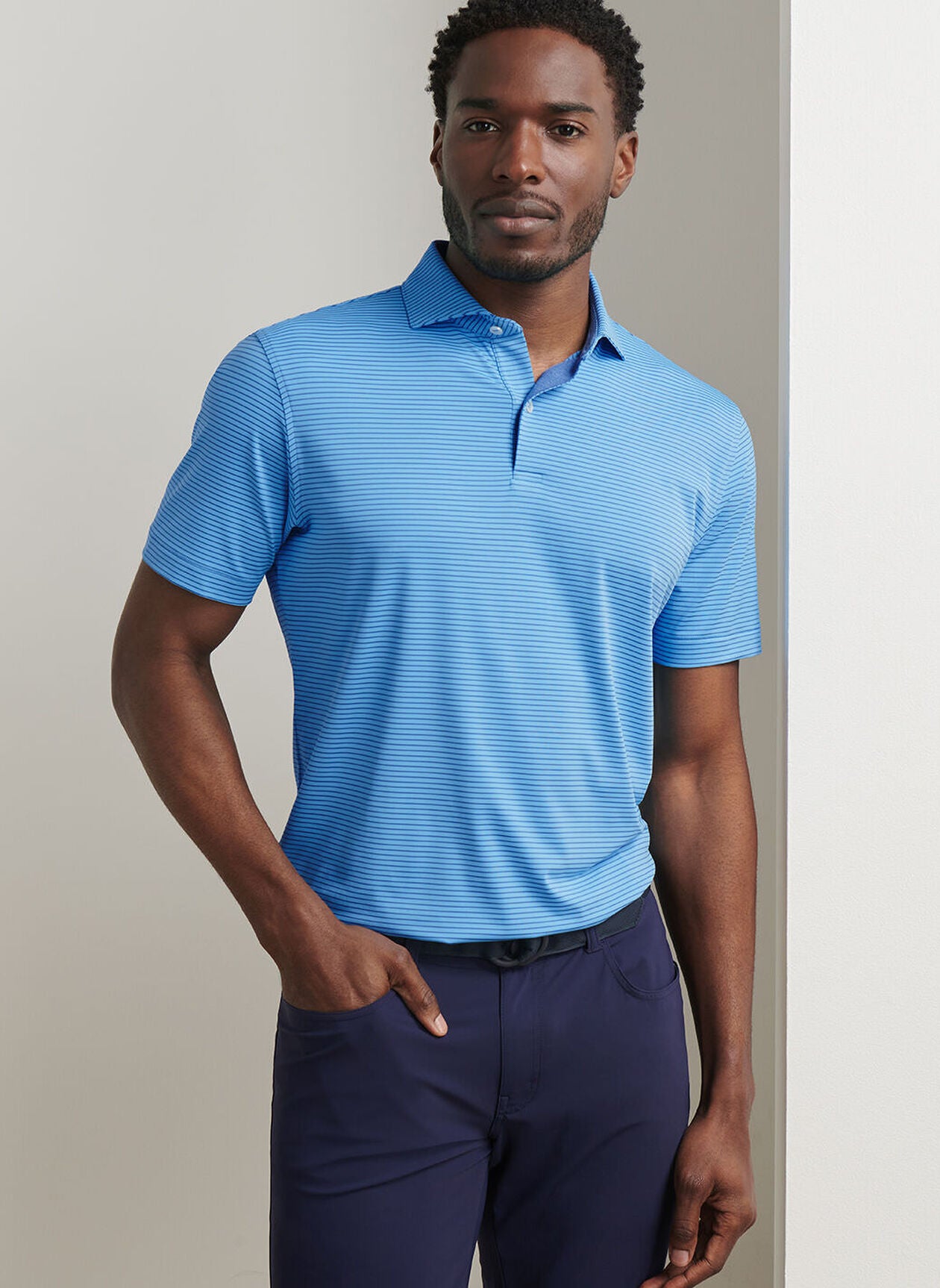 Blue Topaz Ballad Performance Jersey Polo