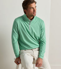 Load image into Gallery viewer, Fresh Mint Perth Mélange Performance Quarter-Zip