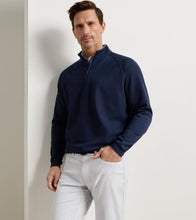 Load image into Gallery viewer, Navy Cradle Piqué Performance Quarter-Zip