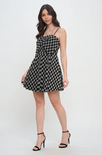 Load image into Gallery viewer, Midnight Weave Bow Mini Dress