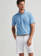 Load image into Gallery viewer, Fountain Blue Mezzo Performance Mesh Polo