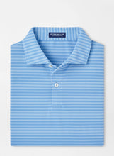 Load image into Gallery viewer, Fountain Blue Mezzo Performance Mesh Polo