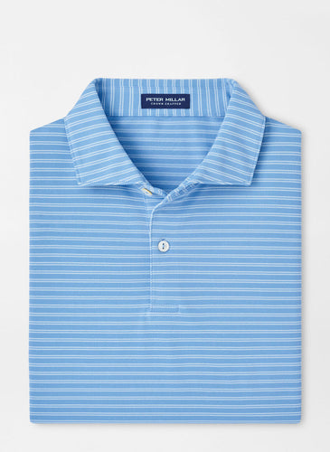 Fountain Blue Mezzo Performance Mesh Polo