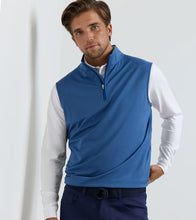 Load image into Gallery viewer, Windsor Blue Galway Mélange Performance Quarter-Zip Vest