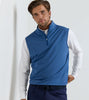 Windsor Blue Galway Mélange Performance Quarter-Zip Vest