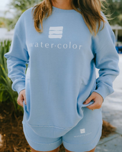 Load image into Gallery viewer, Beach Blue Fleece Poncho Pullover