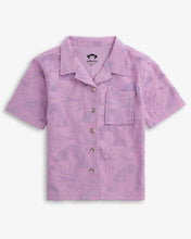 Load image into Gallery viewer, Girls Sunny Days Lilac Resort Shirt