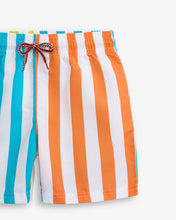 Load image into Gallery viewer, Boys Tropic Stripes Swim Trunk