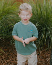 Load image into Gallery viewer, Youth Dorm Green LS 2025 Christmas Tee