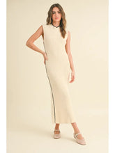 Load image into Gallery viewer, Cream Textured Rib Knitted Dress