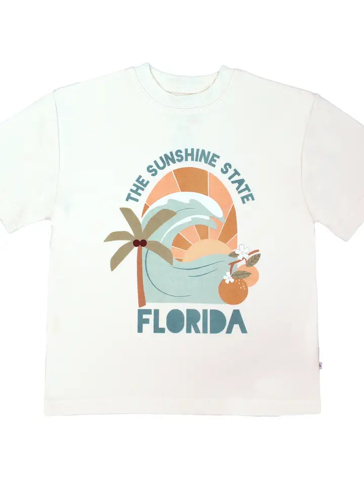 Florida Sunshine State Cotton Toddler Short Sleeve Shirt