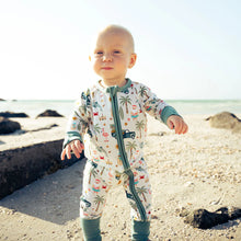 Load image into Gallery viewer, Coastal Christmas Bamboo Convertible Baby Pajama