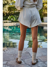 Load image into Gallery viewer, Knit Cotton French Terry Shorts with USA Patch