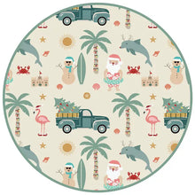 Load image into Gallery viewer, Coastal Christmas Holiday Bamboo Kids Pajamas Sleep Set