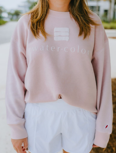 Dusty Rose Reverse Fleece Oversized Midi