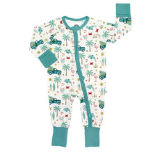 Load image into Gallery viewer, Coastal Christmas Bamboo Convertible Baby Pajama