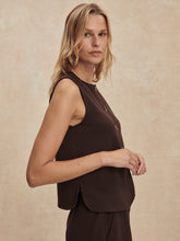 Load image into Gallery viewer, Coffee Bean - Josie Button Through Tank