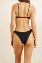 Load image into Gallery viewer, Black Lily Rib Contrast Bralette Top