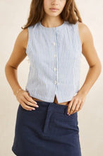 Load image into Gallery viewer, Blue Vista Stripe Vest