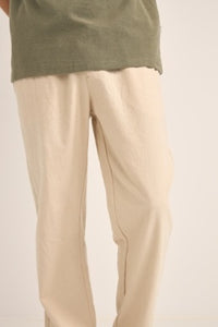 Bone Linen Jam Pant