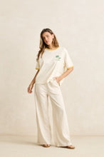 Load image into Gallery viewer, Linen Whip Stitch Wide Leg Pant