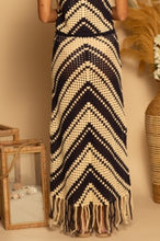 Load image into Gallery viewer, Nautical Crochet Midi Skirt