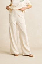 Load image into Gallery viewer, Linen Whip Stitch Wide Leg Pant