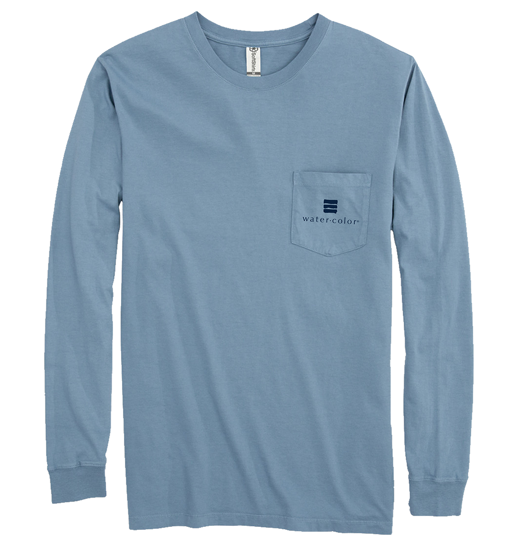 Slate Unisex LS Pocket Tee