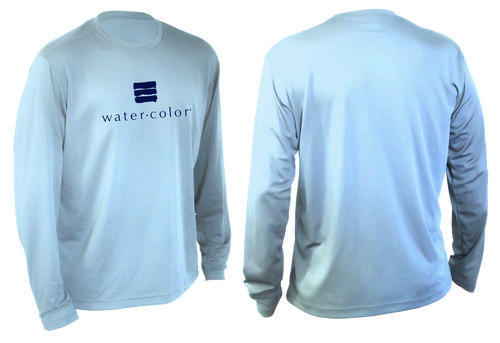 Men's Ice Blue LS SPF Tee