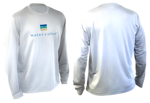 Men's White LS SPF Tee