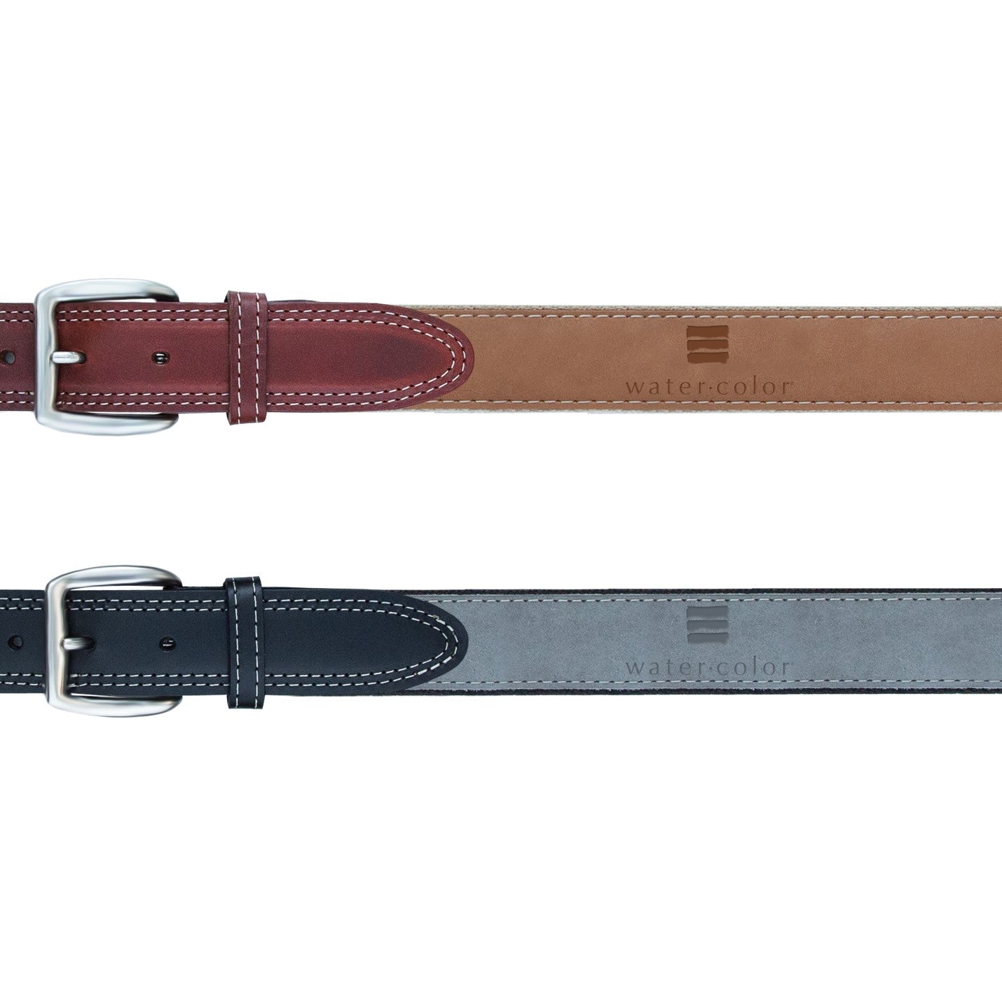 Men's Gray Embossed Belt