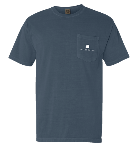 Ice Blue Unisex  Pocket Tee